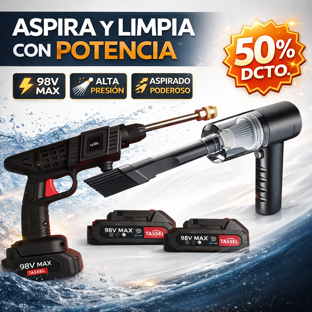 Cleaning Pro™ Aspiradora + Hidrolavadora