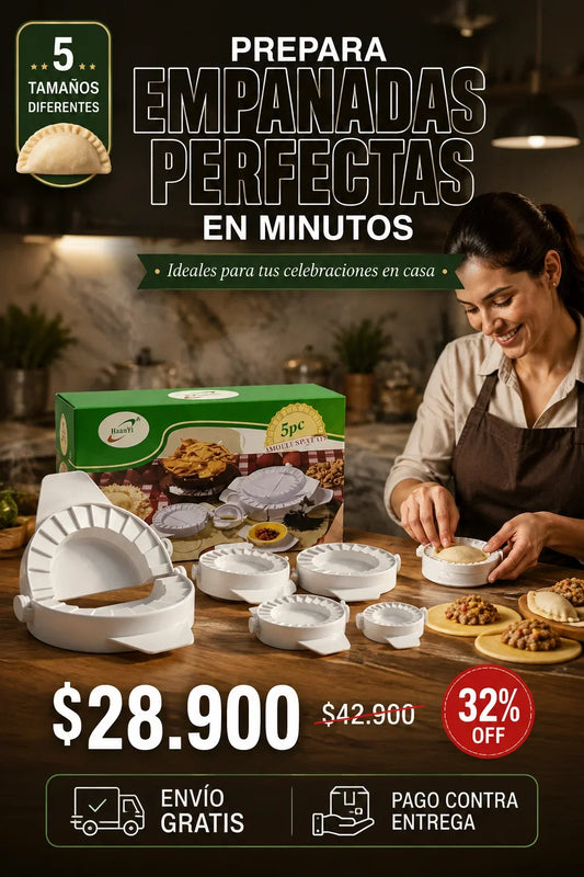 SET 5 MOLDES DE EMPANADA